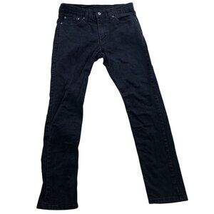 Levis Mens Jeans Size 32x32 511 Slim Fit Straight Classic Black Denim Casual